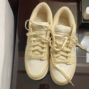 Nike Cream Sneakers with White Accents